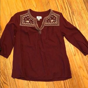 Maroon blouse